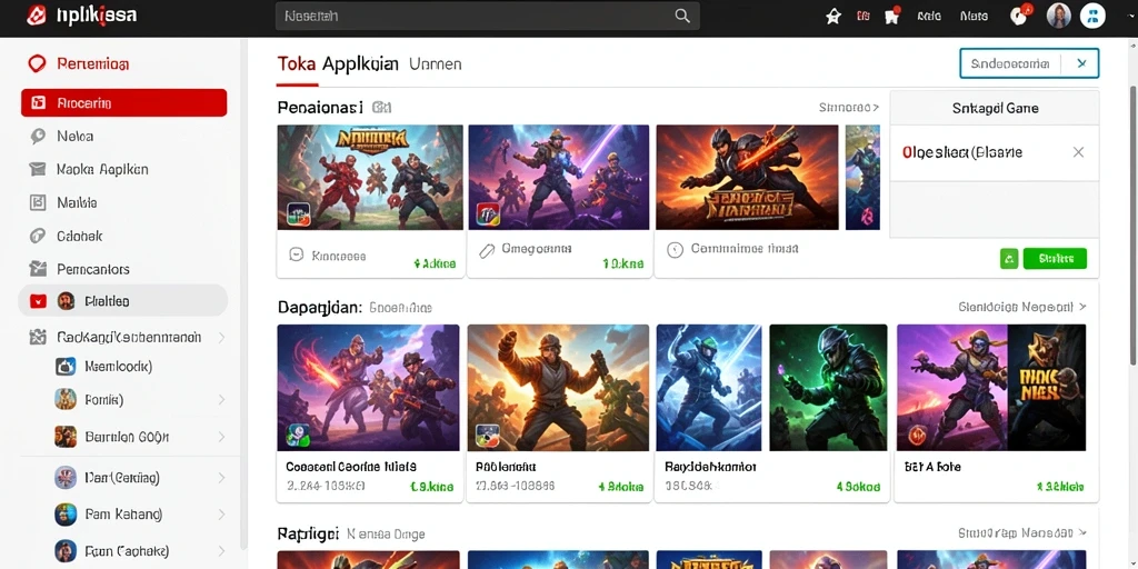 Skrinsut pertama menunjukkan tampilan awal game yang menarik.