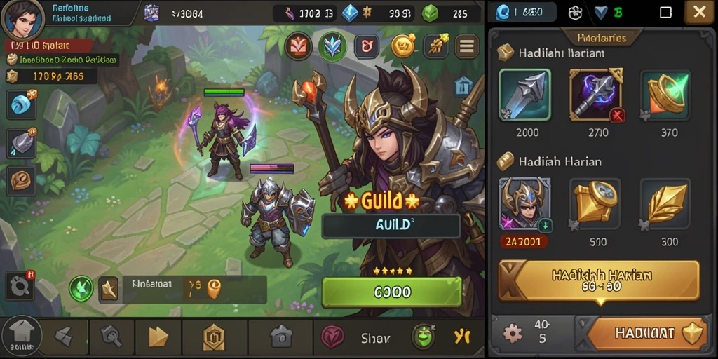 Screenshot menampilkan grafis menawan dari game.