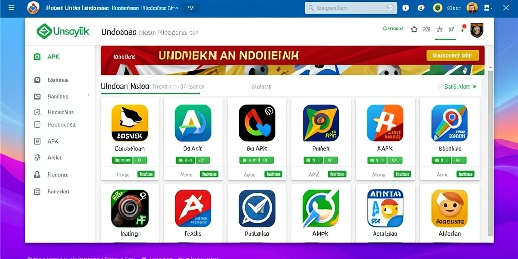 Tampilan grafis yang menawan dan berwarna.