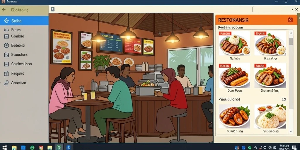 Tampilan antarmuka yang ramah pengguna.