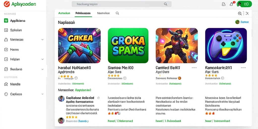 Tampilan antarmuka pengguna yang menarik.