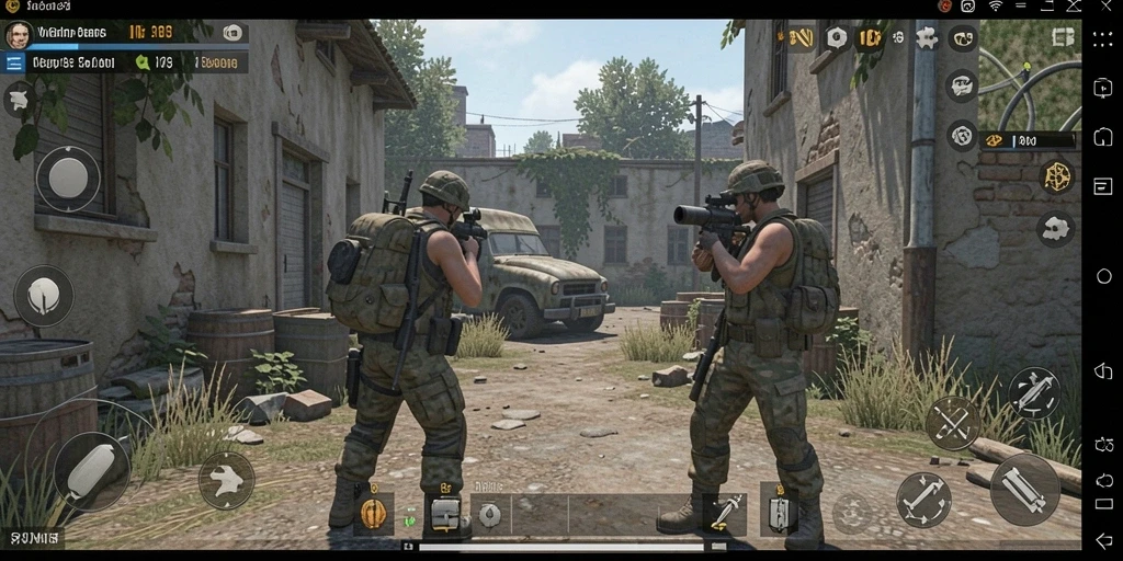Ilustrasi grafik menawan dalam gameplay.